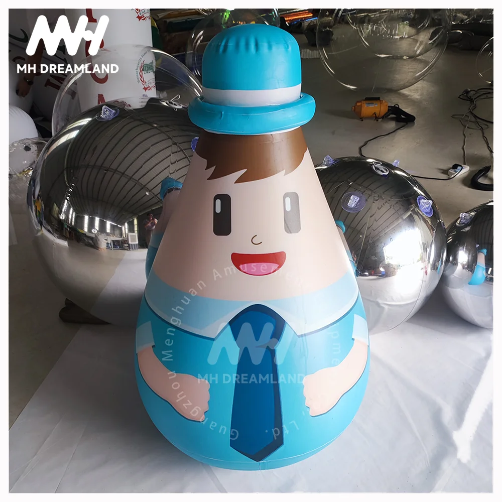 Decoration Toy PVC Tilting Doll Inflatable Carnival Roly-Poly Display Waterproof Shows for Advertising Tumbler