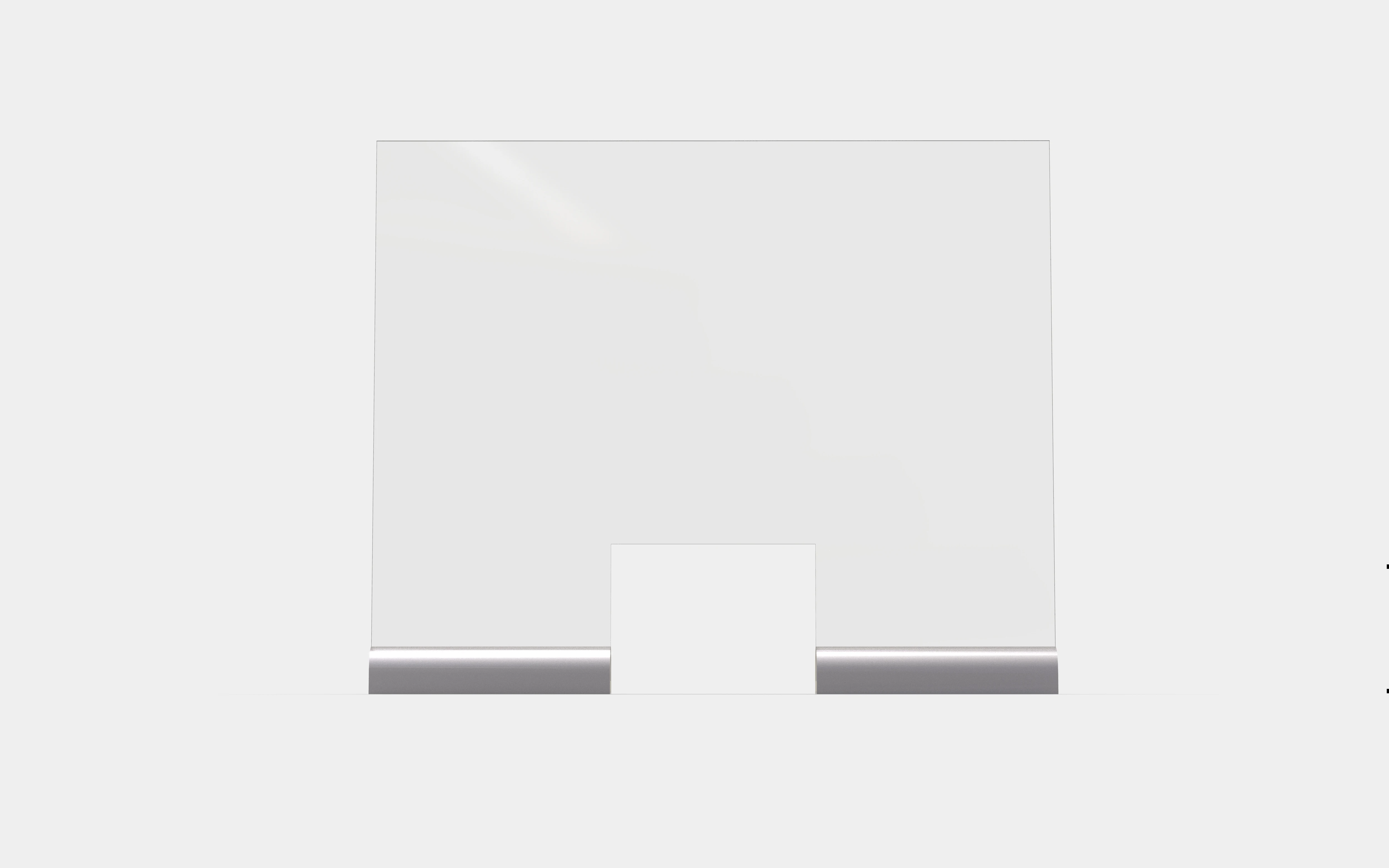Transparent acrylic free standing sneeze guard plexiglass for cashier