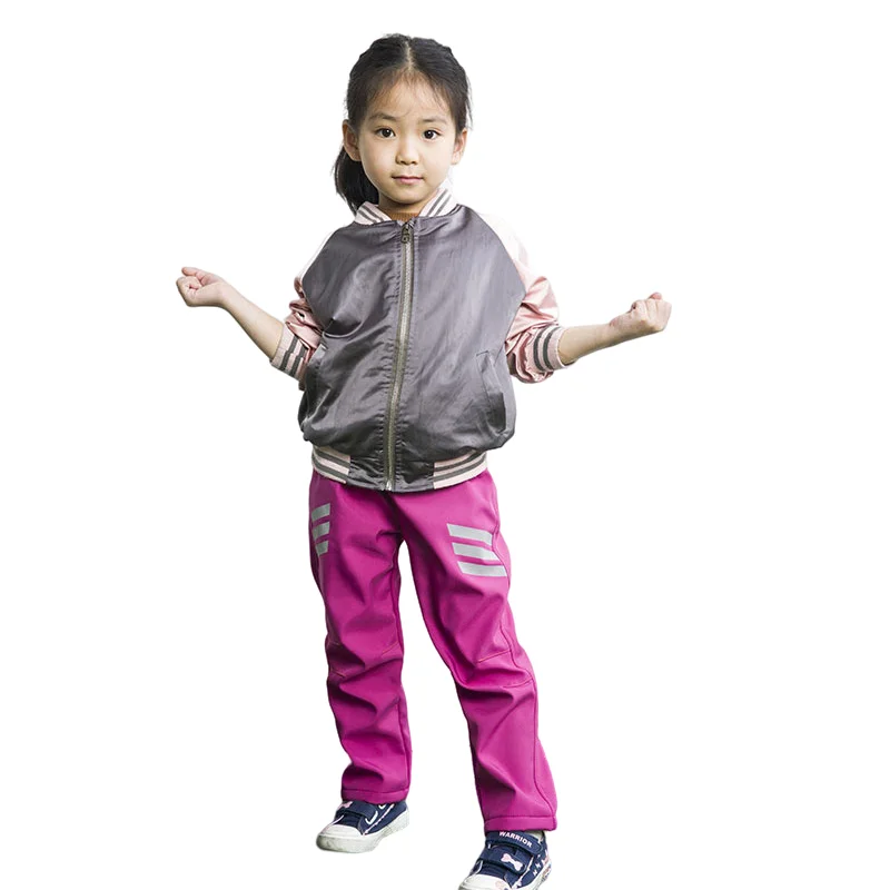 2021 hot sales kids winter clothing snow pants waterproof fleece lined reflect light trousers snow pants for kids snow pants
