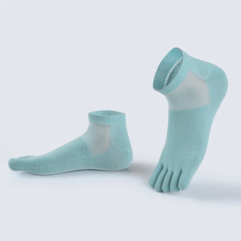 Custom Cotton Coolmax Toe Socks For Men Low Cut Short Sport Running Five Finger Socks