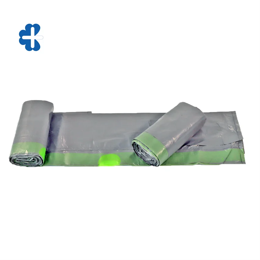 Eco heavy duty customize 100% bio degradable disposable plastic drawstring kitchen rubbish bin trash garbage