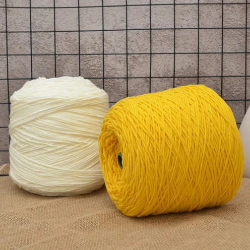 Hot Sale 3mm Thick Multiple Colors 8ply Tufting Acrylic Yarn 400g for Tufted Rugs and Carpets