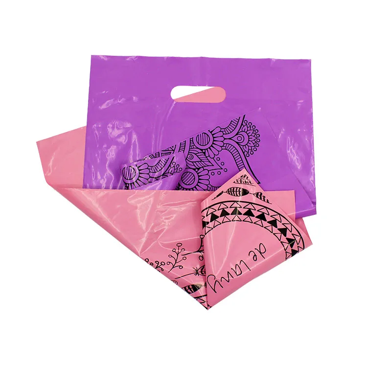 Custom printed eco friendly polythene oxo biodegradable hdpe ldpe plastic carry shopping bags