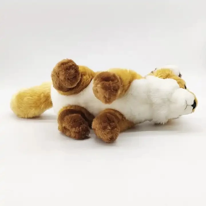 Custom Cute Plush Fox Toy  Lifelike Soft Stuffed Animal Toy Plush Fox