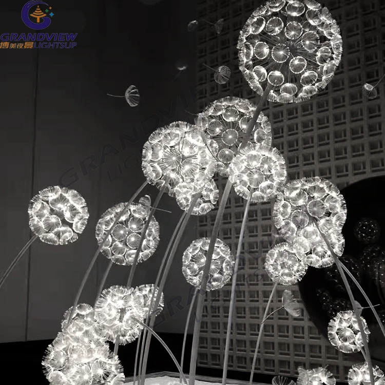 Outdoor Waterproof IP65 LED Dandelion Flower Light For Holiday Decoration