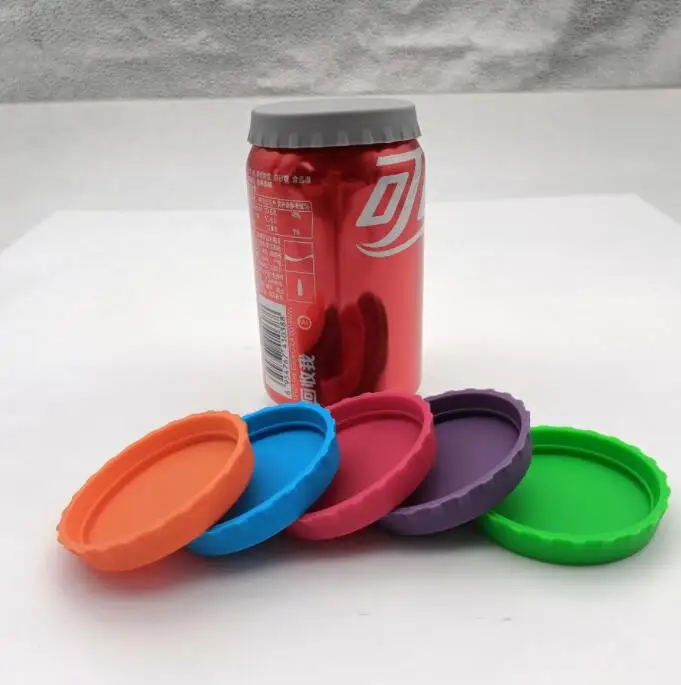 Silicone BPA free reusable beverages Cola can stopper Lid  beer can top cover silicone canning Cap