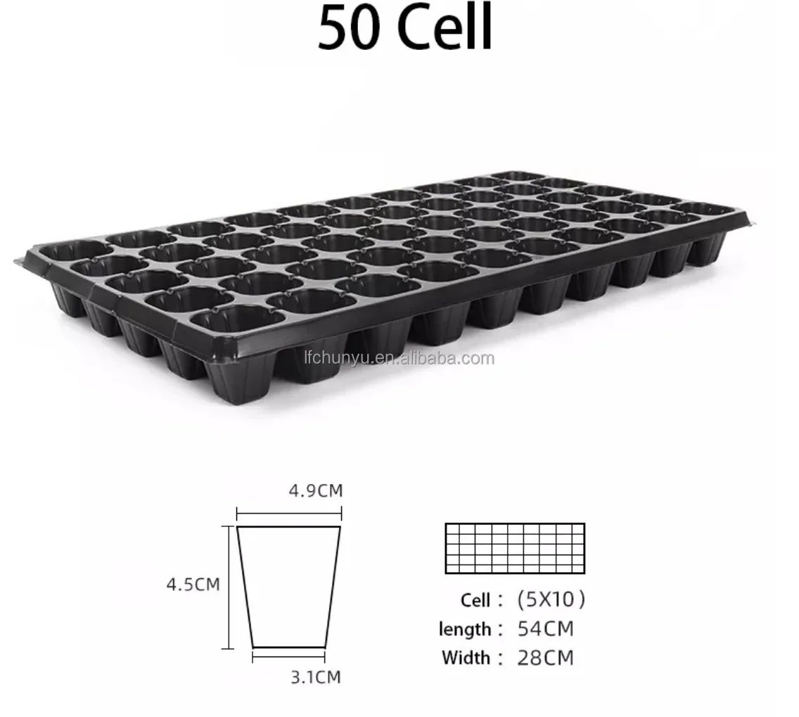 72 cells Nursery trays PET PP PS seeding trays high quality strong seeding trays