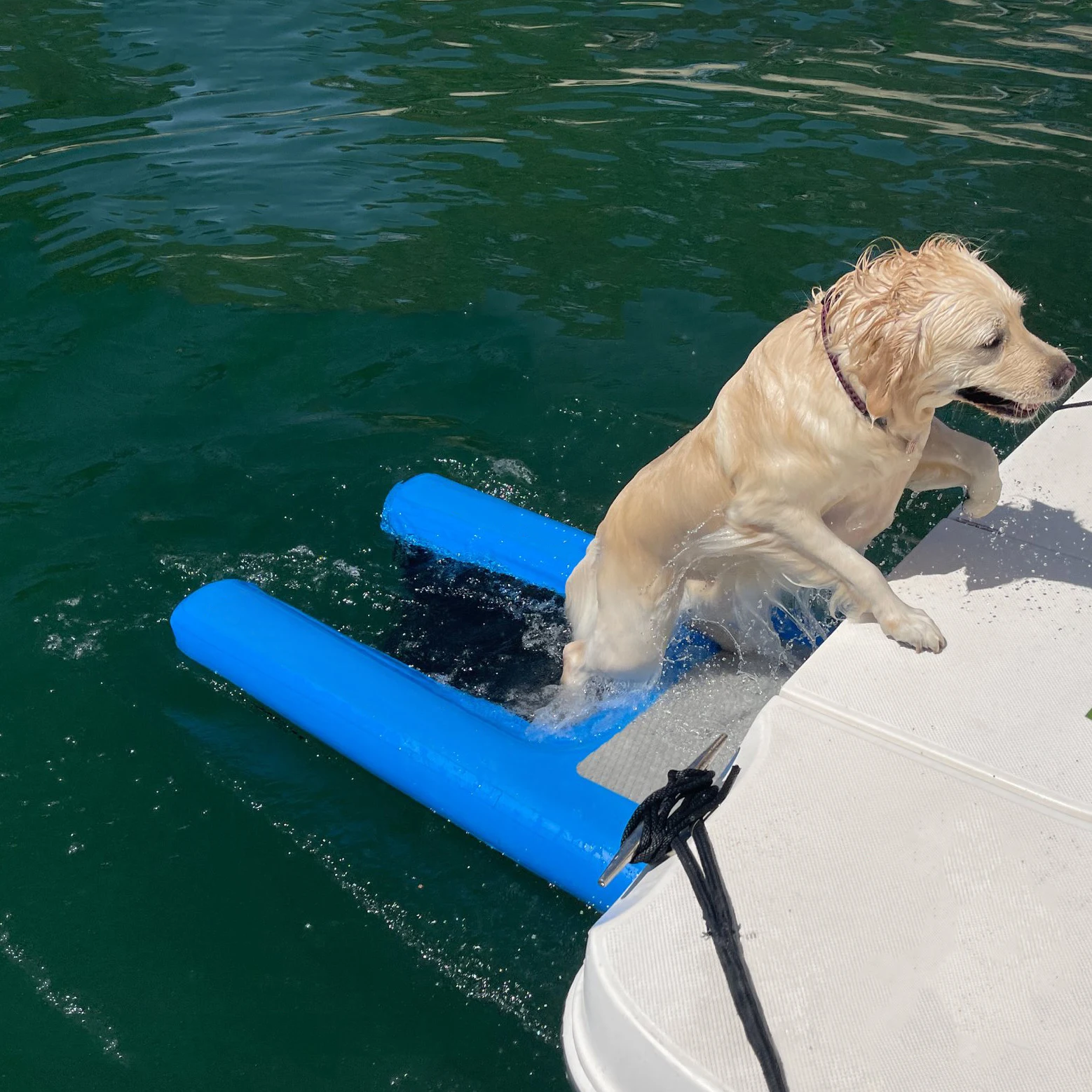Высококачественная напольная надувная планка для прогулок лестница лодки с нескользящей площадкой плавания домашних животных