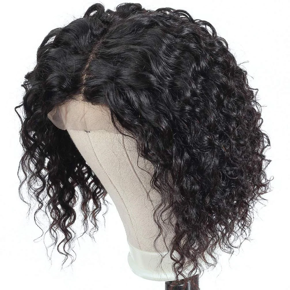 Most Popular T Part Human Hair Wig, Wholesale Price Mink Brazilian Hair Wig, Short Lace front Bob Wigs For All Women