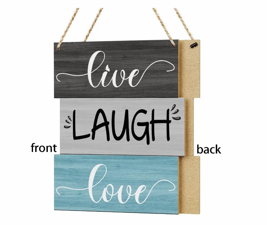 Decorations Living Room Farmhouse Kitchen Decor for Home Office Bedroom Wood Sign Wall Decor