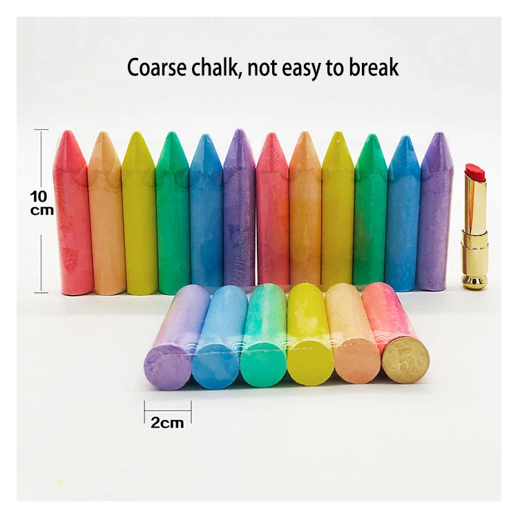 High quality dust free bright white chalk Hot for schools students teachers offices coloured
