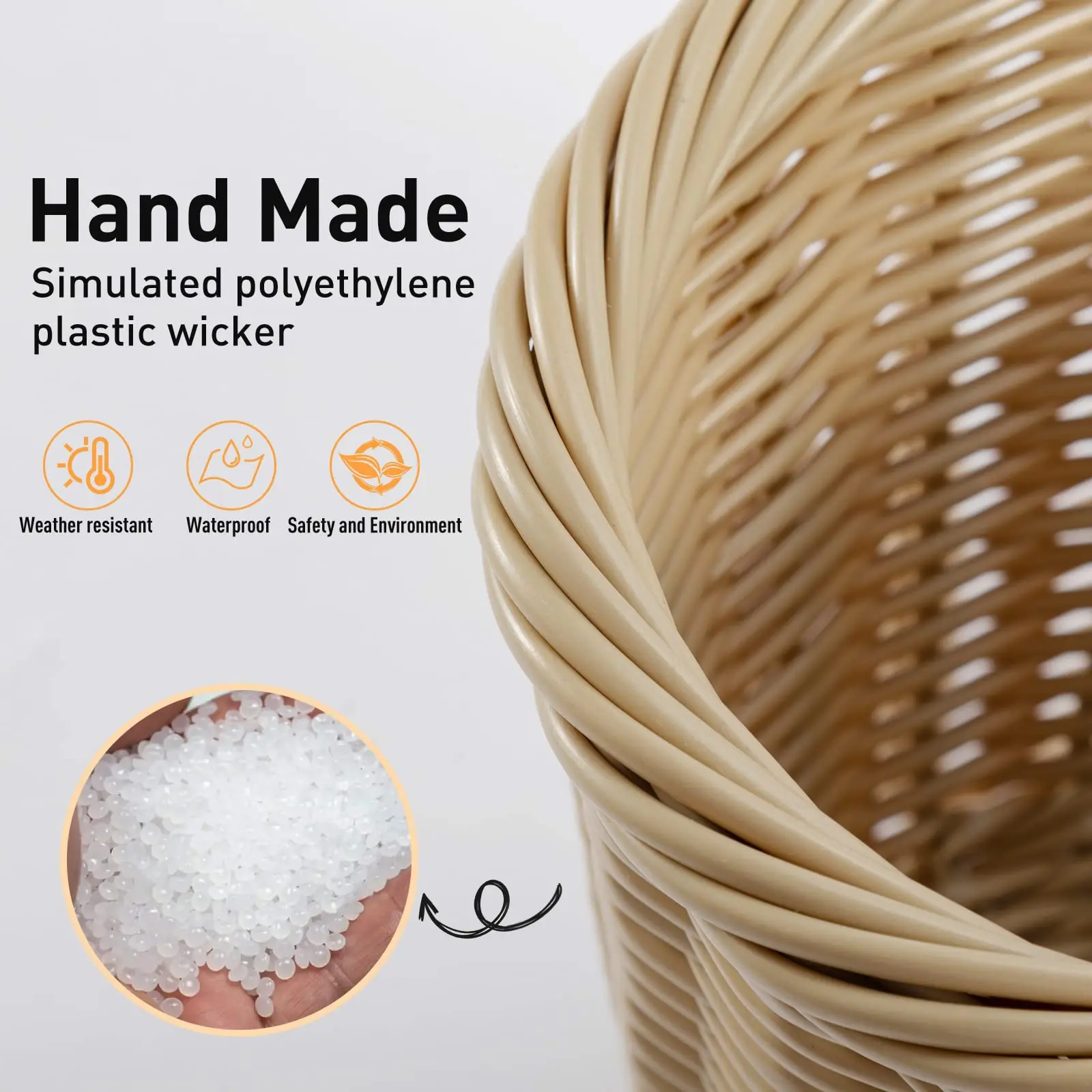 Adult Bikes Front Kids Handlebar Waterproof Storage Bicycle Woven Bike Basket front with Adjustable Leather