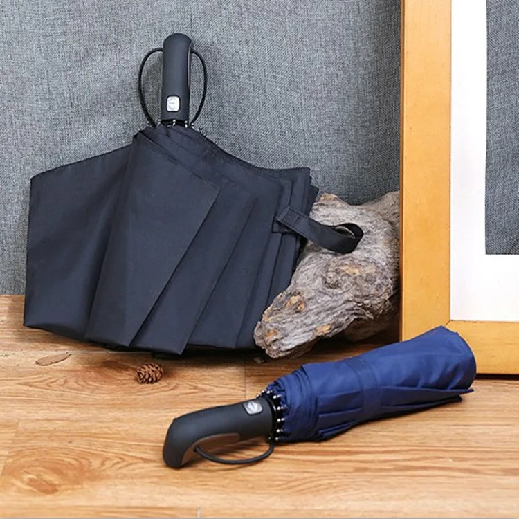 Suppliers custom print business high quality compact automatic three fold umbrella advertising