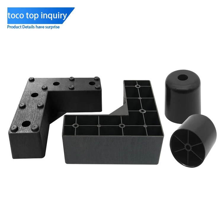 Support Sofa Feet Legs Plastic Furniture Leg Fittings Nylon Round and Square Shape Strong