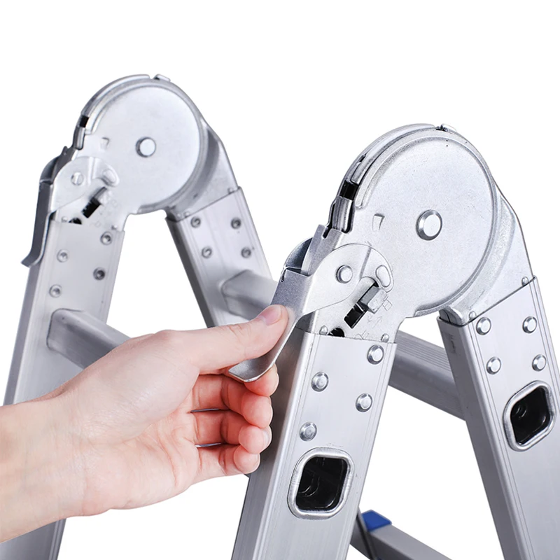 Aluminum Ladder with Platform Step Stairs Extension Ladder Shelf Hinge for Ladder Top Selling Household Two Step Folding Outdoor