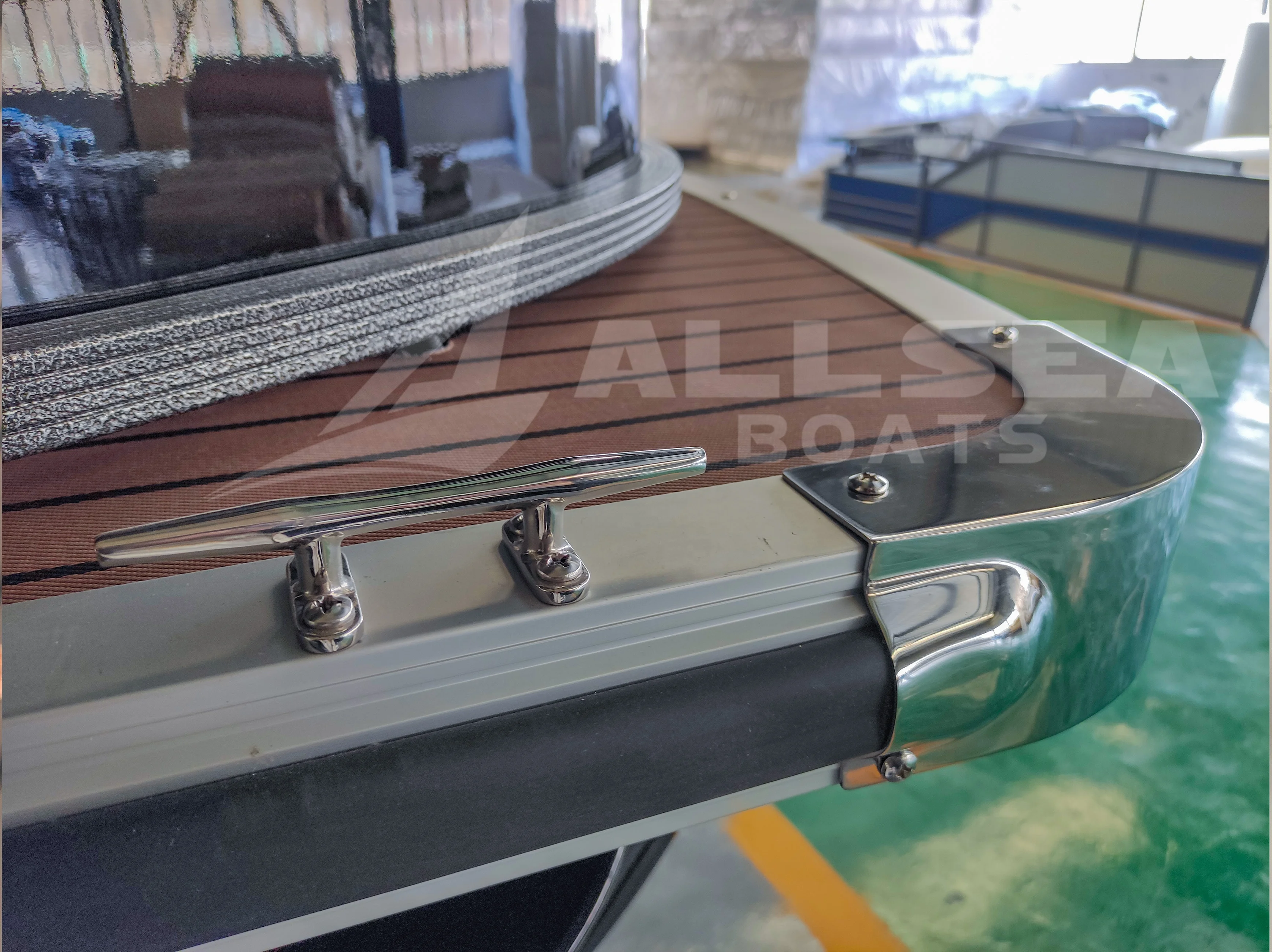 Allsea hot selling 15ft 4.6m Aluminum Pontoon Boat Made in China high quality factory with best price