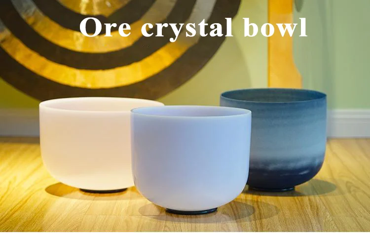 Ore Crystal Bowl 8 Inch And 10 Inch High-gloss Quasi-tone Factory Direct Sales No Tuning Tone Sound Healing Relaxing Body