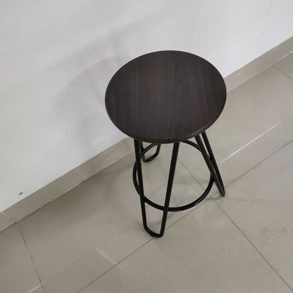 Economic commercial metal counter height bar stools with MDF seat