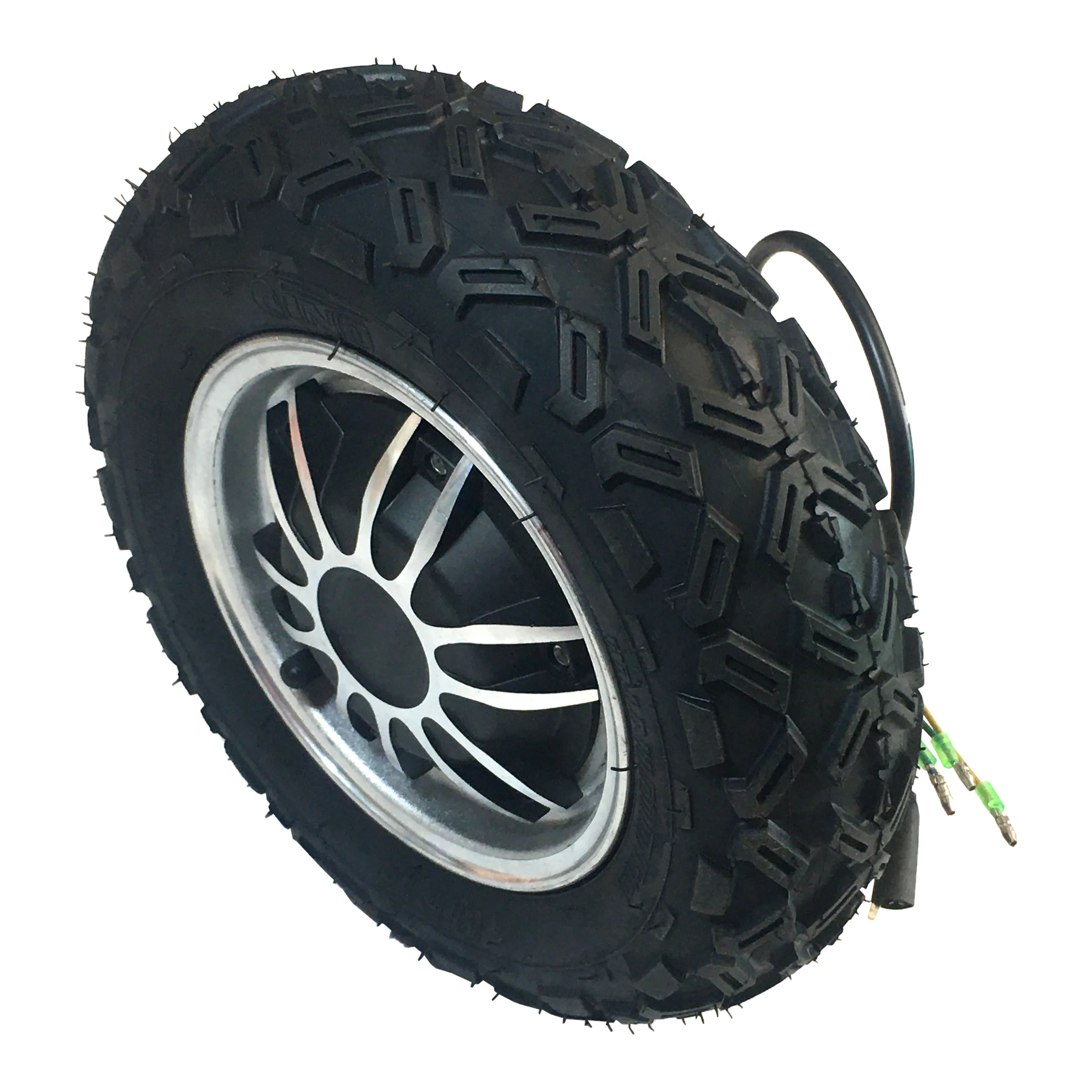 10 дюймов 24v-48v 350w-800w с бесщеточным двигателем постоянного тока без зубчатой передачи подойдет как для повседневной носки так вал электрический скутер Алюминиевая Передняя Ступица