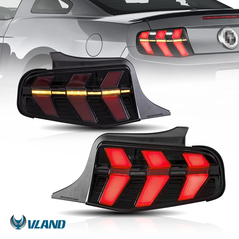 VLAND завод полный светодиодные задние фонари в сборе 2010-2012 Boss 302 GT V6 одной модели автомобиля для Ford Mustang задний