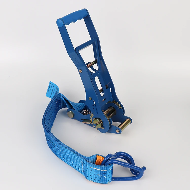 Best Quality Black Coated Steel Flatbed Strap cargo lashing belt Winder Webbing Truck