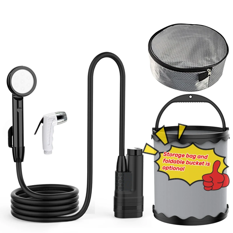 Big Capacity Battery Powered Shower Outdoor Garden Shower for Electric Shower Camping