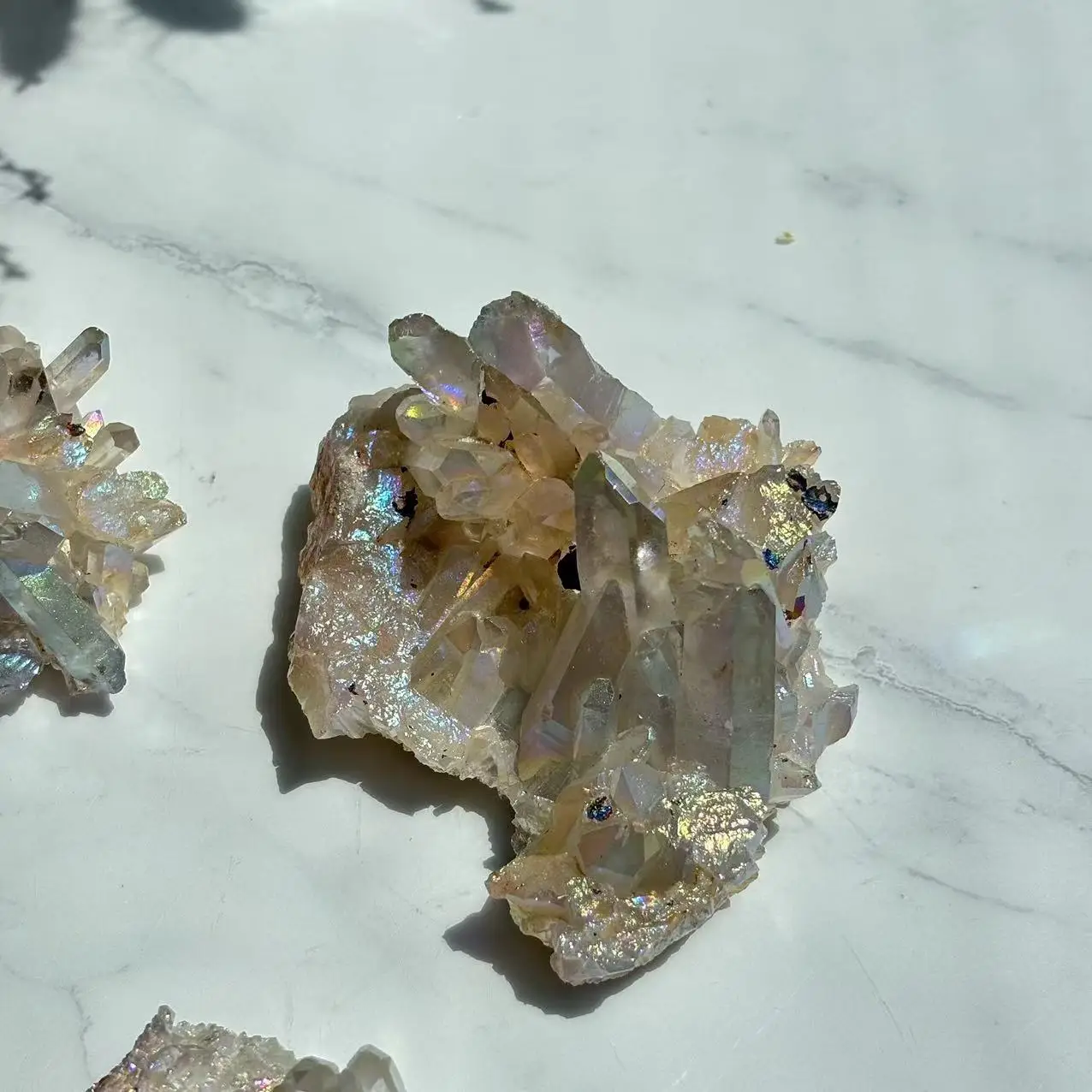 High Quality Colorful Original Crystal Stones Raw Quartz Stones Wholesaler Aura Quartz Cluster For Decoration