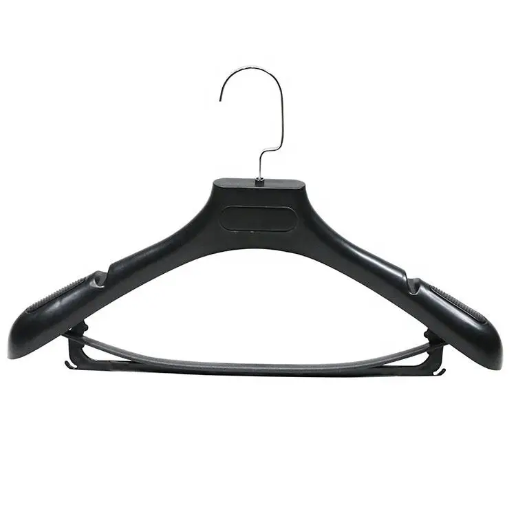 LEEKING Factory wholesale display hanger of clothes shop anti-skid plastic suit hangers