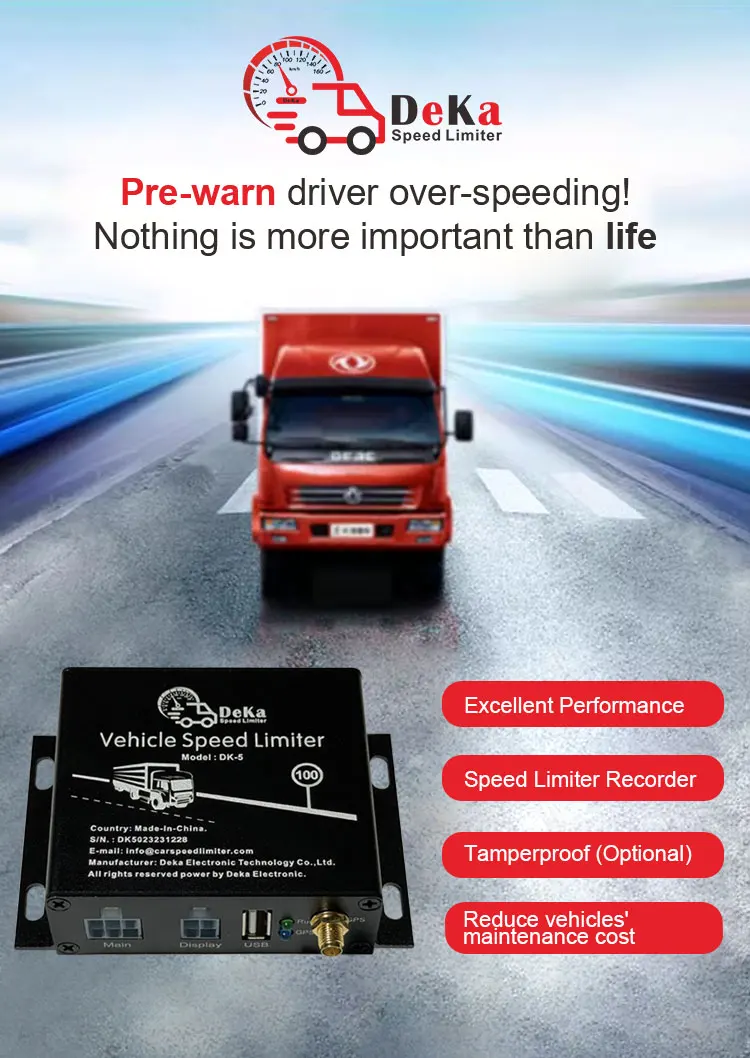 Solenoid valve electric gps car governor control limit alarm device vehicle speed controller supplier