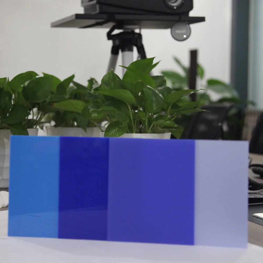 Xintao 3mm Cast PMMA Board  Blue Acrylic Sheet For Laser Cutting