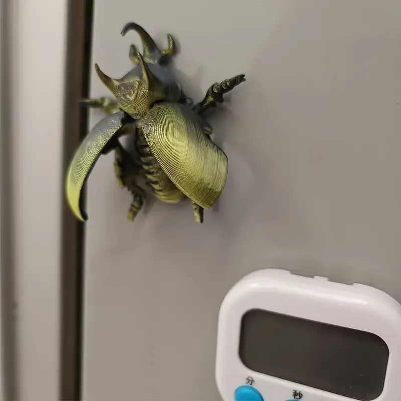 3D Printed Unisex Kids Toy Model Creative Unicorn Beetle Joint Movable Ornament Trendy Animal-Themed Plastic Toy
