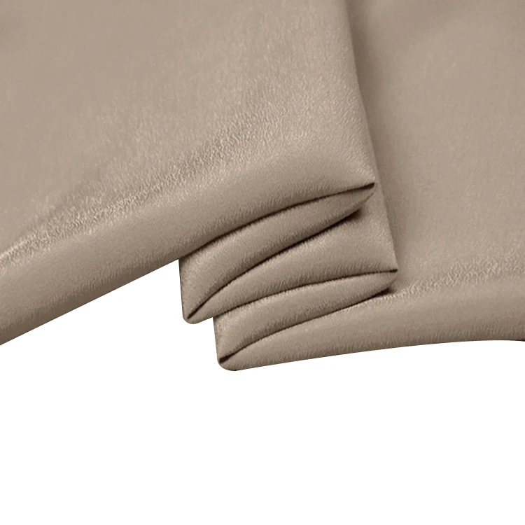 Mulberry organic silk fabric in solid colors 16mm silk crepe de chine 114cm width No.15 camel color sell by the yard