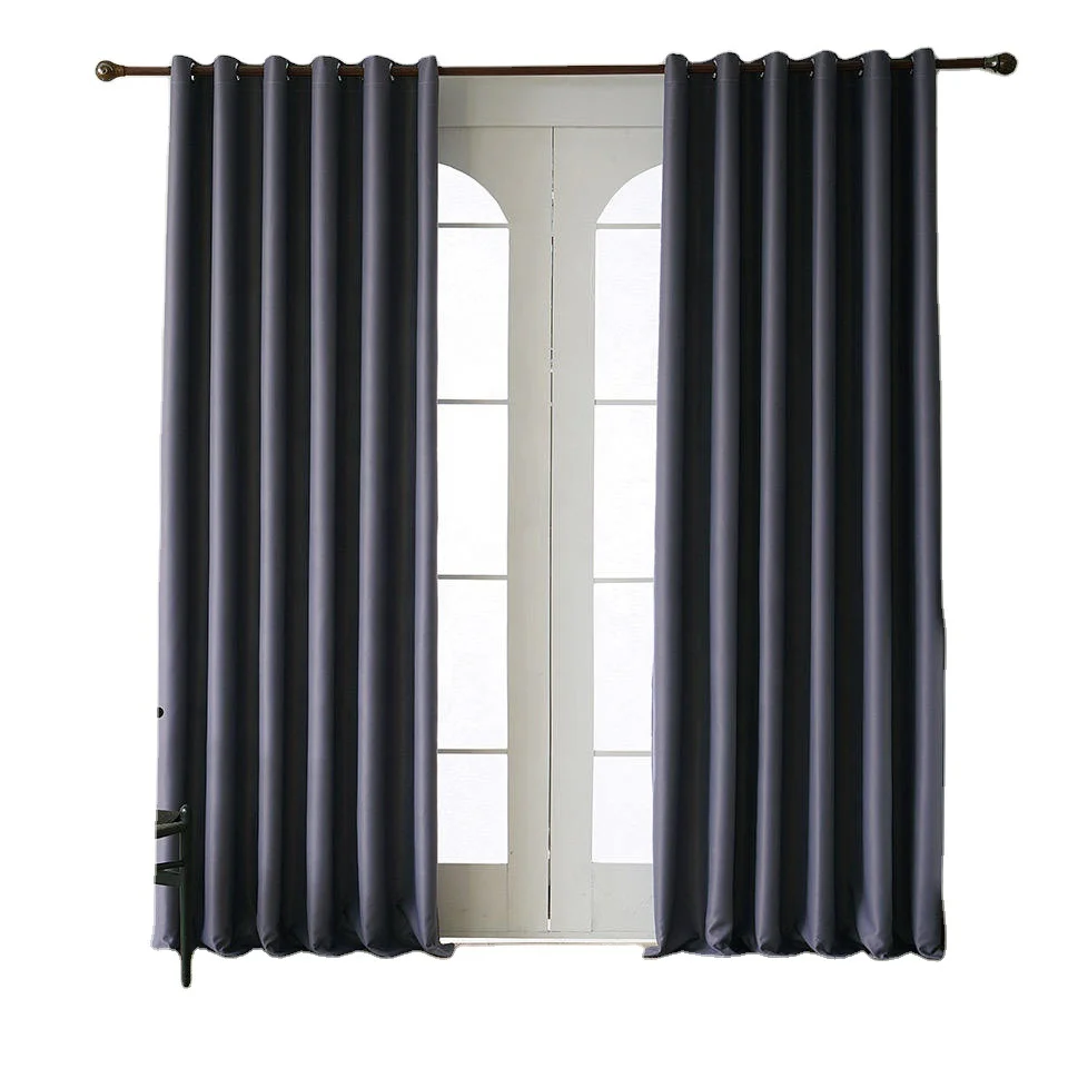 Blackout Curtains Back Tab and Rod Pocket Curtains 2 Panels