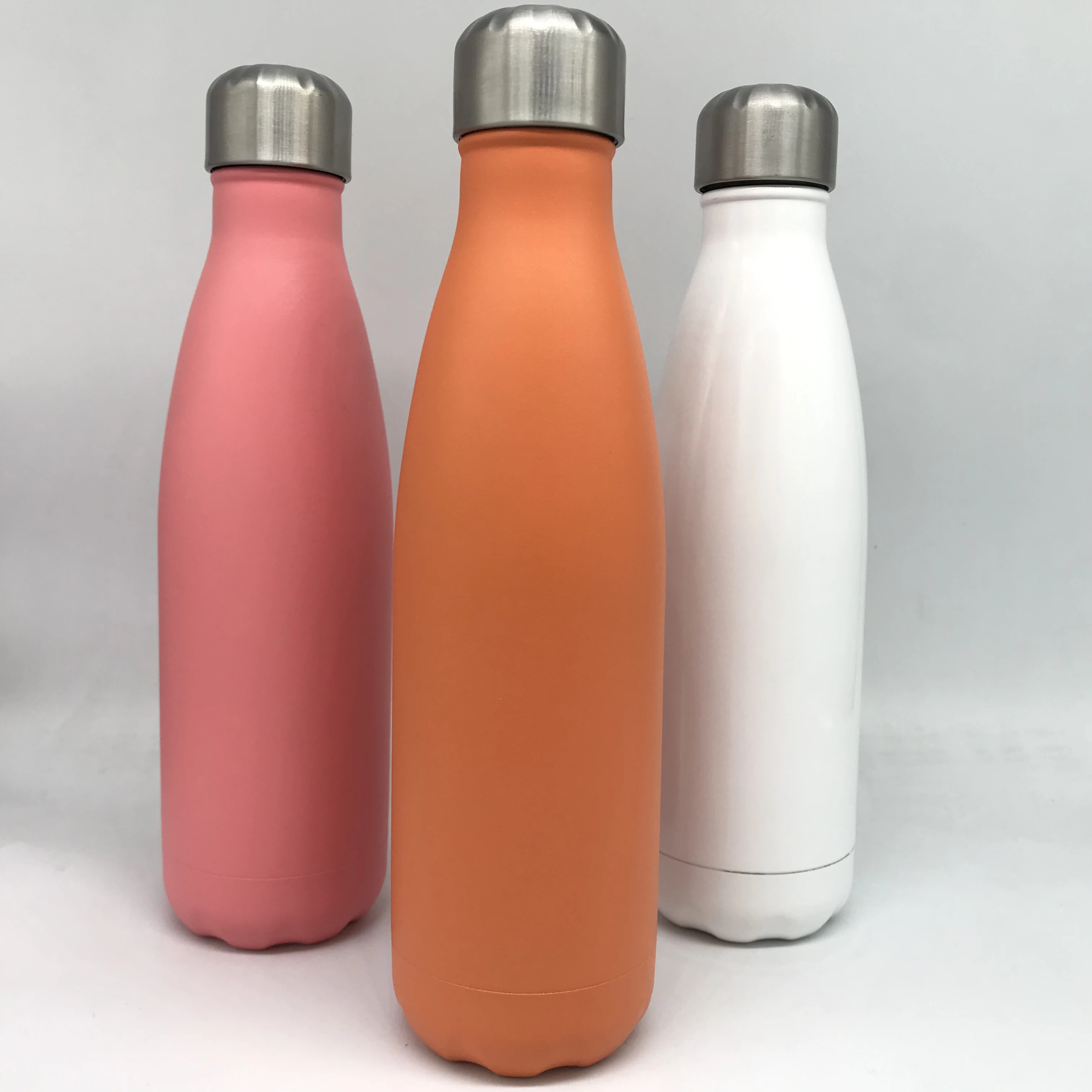 Candy Color Series OEM 500ml Double Stainless Steel Vacuum Sport Leak-Proof Bottle Cola Shape Water Bottle