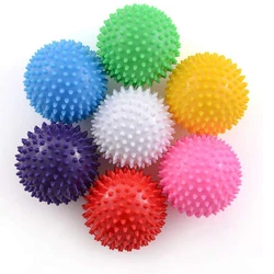 9cm eco friendly PVC colorful spiky stress massage plastic facial balls manufacturer