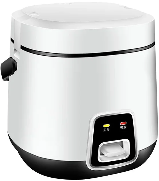 Household Electric Mini Portable 0.6L  Double Nonstick Aluminum Inner Pot 304 Steel Steaming Plate Easy Control Rice Cooker