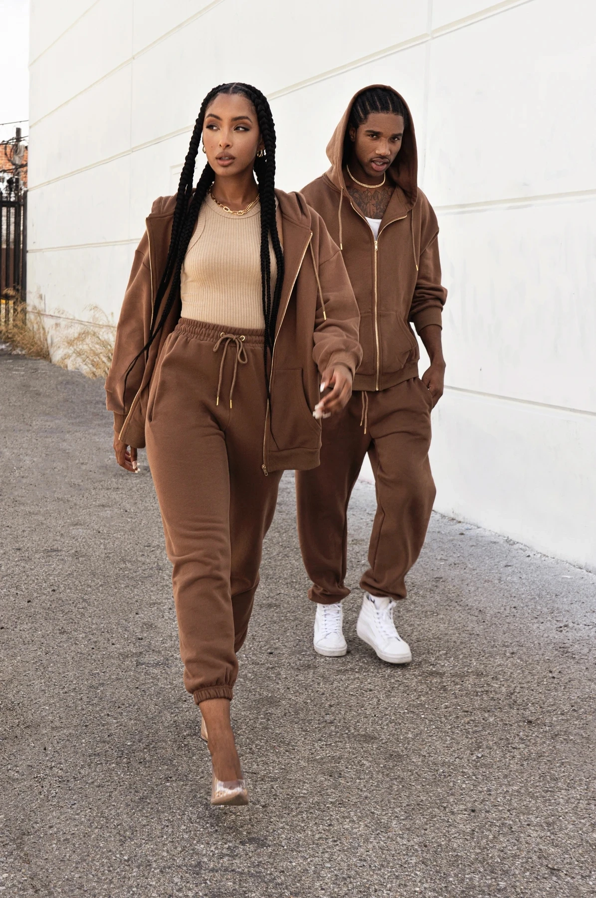 2021 jogger jumper Gym Custom Workout 2 piece women set crop top oversize hoodie women sweatshirt