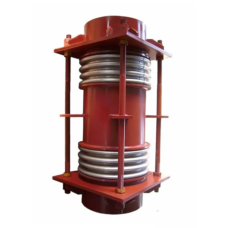 High Grade tube Metal Bellows Expansion Joint double with limit rod Axial Corrugated Compensator