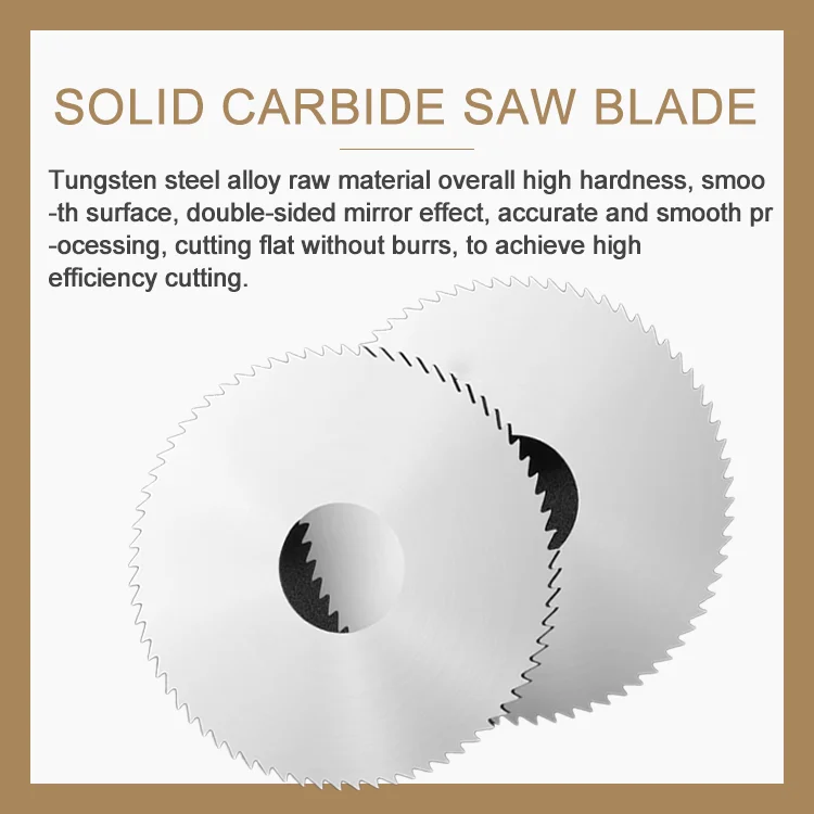 customizable 20mm 30mm 40mm 60mm 80mm 100mm 125mm tungsten solid carbide slitting circular saw blades