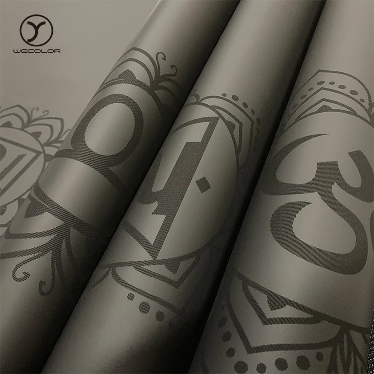 Best quantity anti-slip eco-friendly custom logo printing non slip 5mm large natural rubber material PU yoga