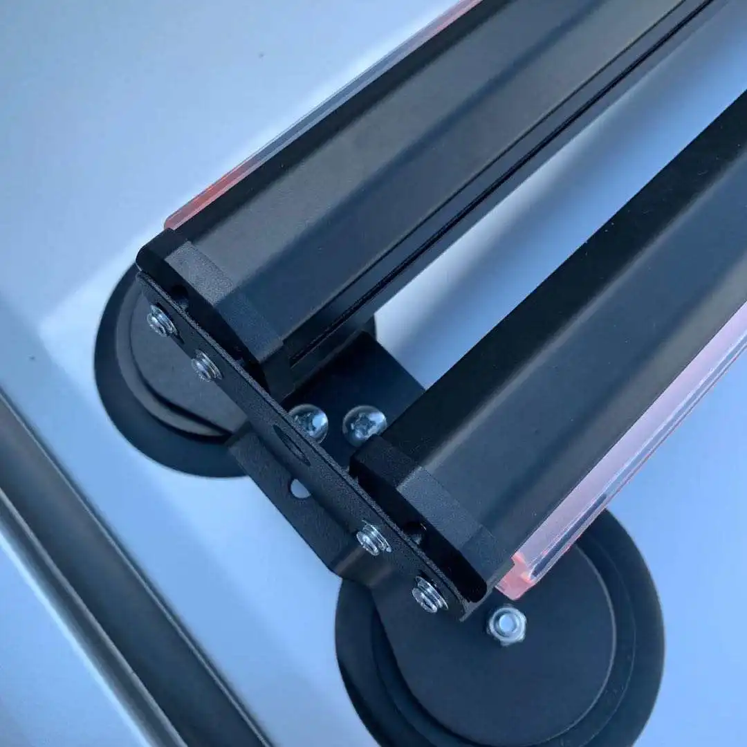 Two side COB CE 24 volt Red Blue Amber car roof magnetic mount low profile led strobe light bar