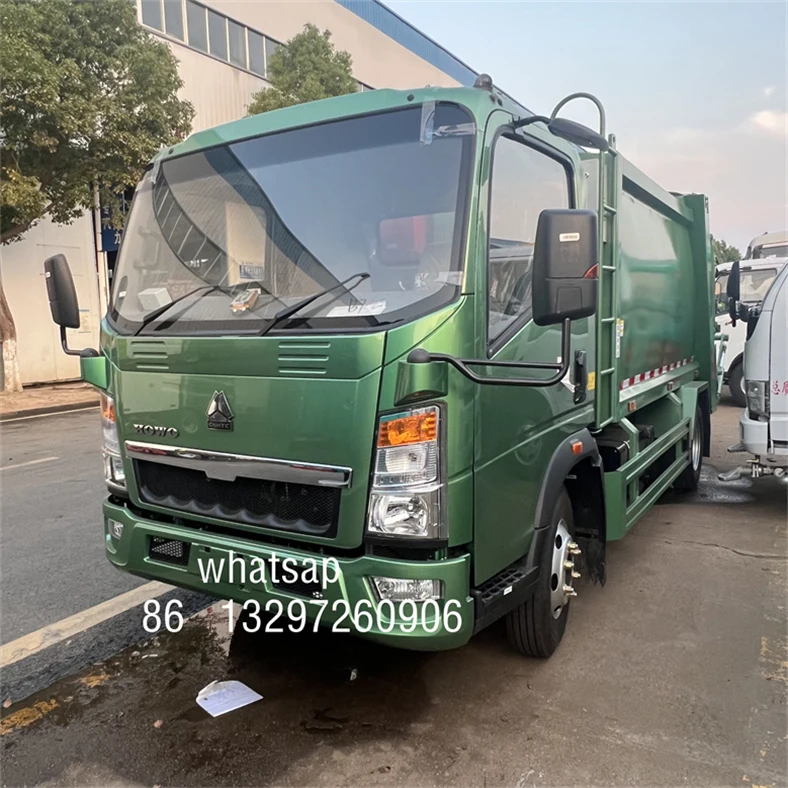 4X2  Garbage Compactor Front Load 10m3 14cbm Garbage Truck for Sale