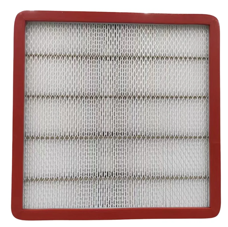 Customized H14 High-Temperature 250℃ Durable Carbon HVAC Air Filter AHU MAU Ventilation Aluminum Separator Panel H13 Efficiency