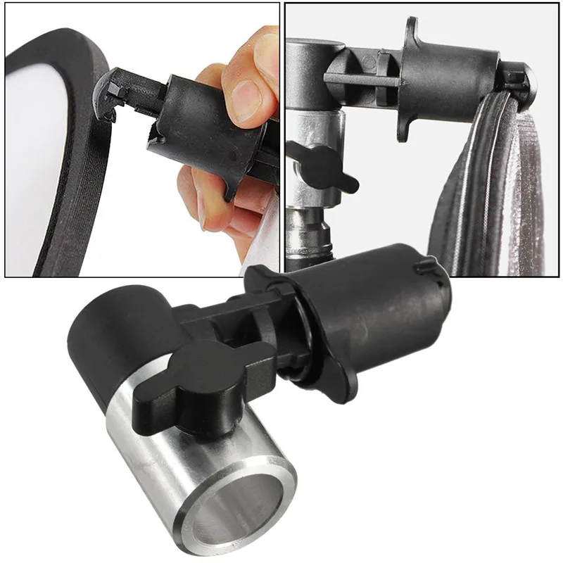Aluminium Reflector Clip Photography Studio Background Reflector Softbox Disc Holder Clamp Bracket for Light Stand
