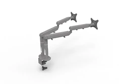 Dual Arms Desk Monitor Mount, Monitor Stand Clamp