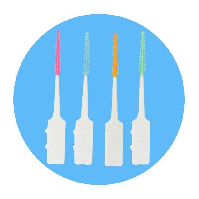 China factory made hot selling wholesale oral care Rubber interdental brushes soft