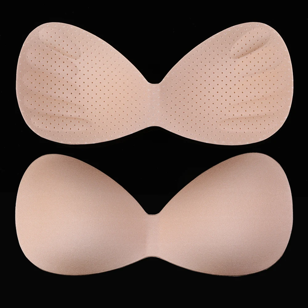 Thin Foam One-piece Conjoined Bra Insert Removable Insert Sponge Bra Pad For Sports Yoga