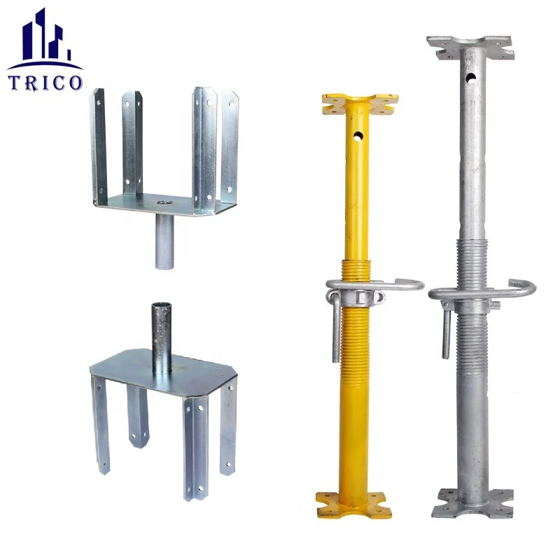 Трехшарошечная конструкция оцинкованная регулируемая стальная опора Acrow для швартовки поддержки опалубки бетона