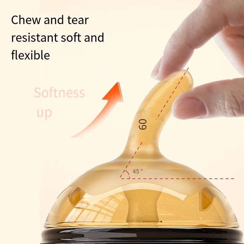 Free Sample 240ml PPSU Baby Bottle Wide Neck Silicone Feeding Milk for Infants 0-12 Months BPA Free Straight Shape Print Nipple