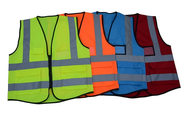 China factory supply wholesale high visibility reflective running reflector tape traffic use security safety vest jacket belt